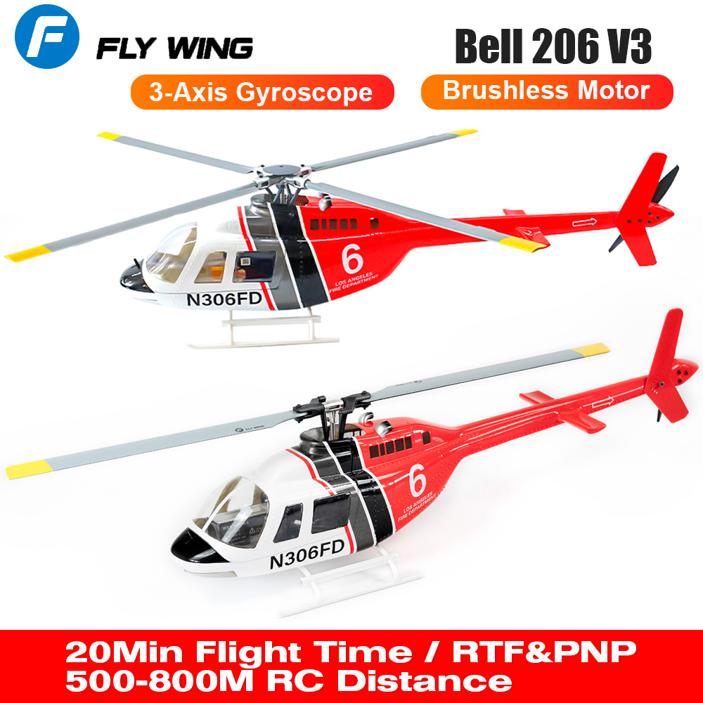 Rc Helicopter Charger - FLY WING Bell 206 V3 RC