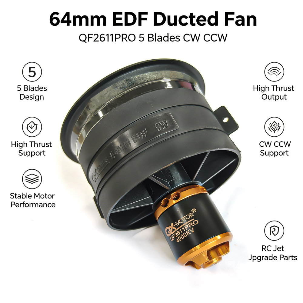 Rc Helicopter Blade - ﻿ QX-MOTOR 5 블레이드 64mm EDF