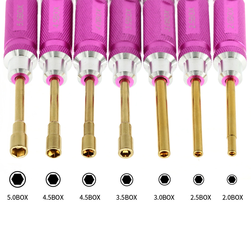 Rc Helicopter Tool Kit - 7 조각 2-5MM 육각 드라이버 세트
