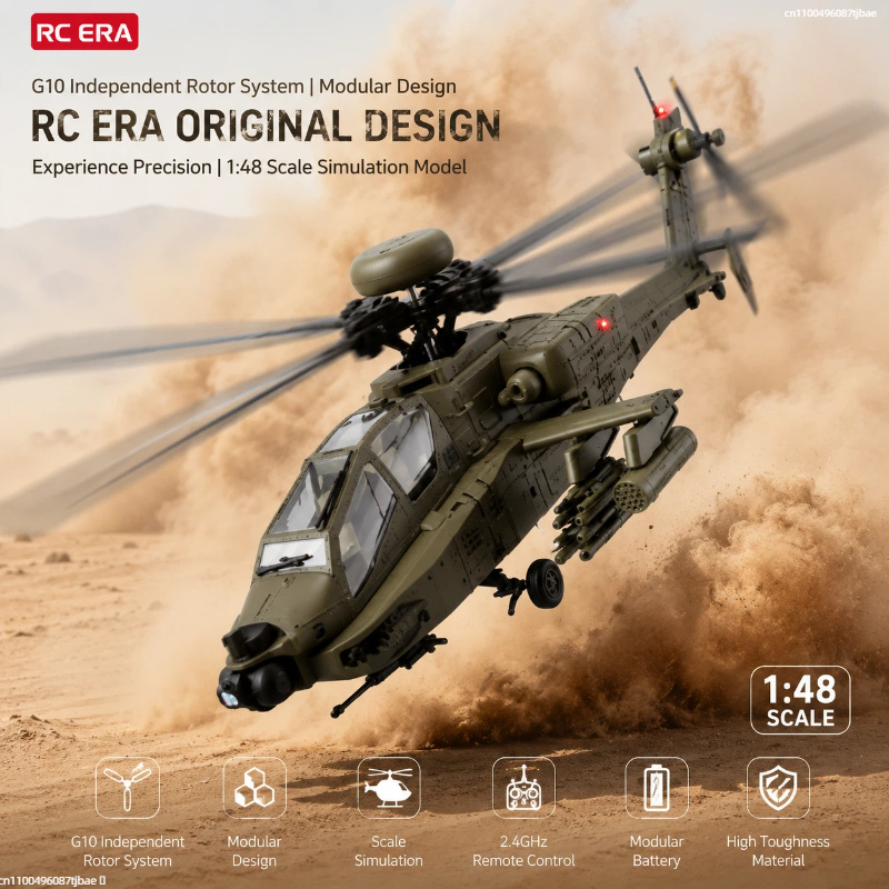 새로운 재고 입고 RC 시대 AH-64D 아파치 헬리콥 - Rc Helicopter Single Rotor 리뷰 및 가격