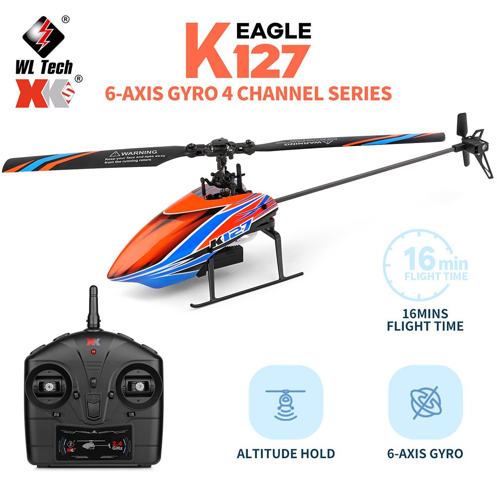 WLtoys XK K127 2.4G 4CH 6-Aixs - Rc Helicopter Nitro 리뷰 및 가격