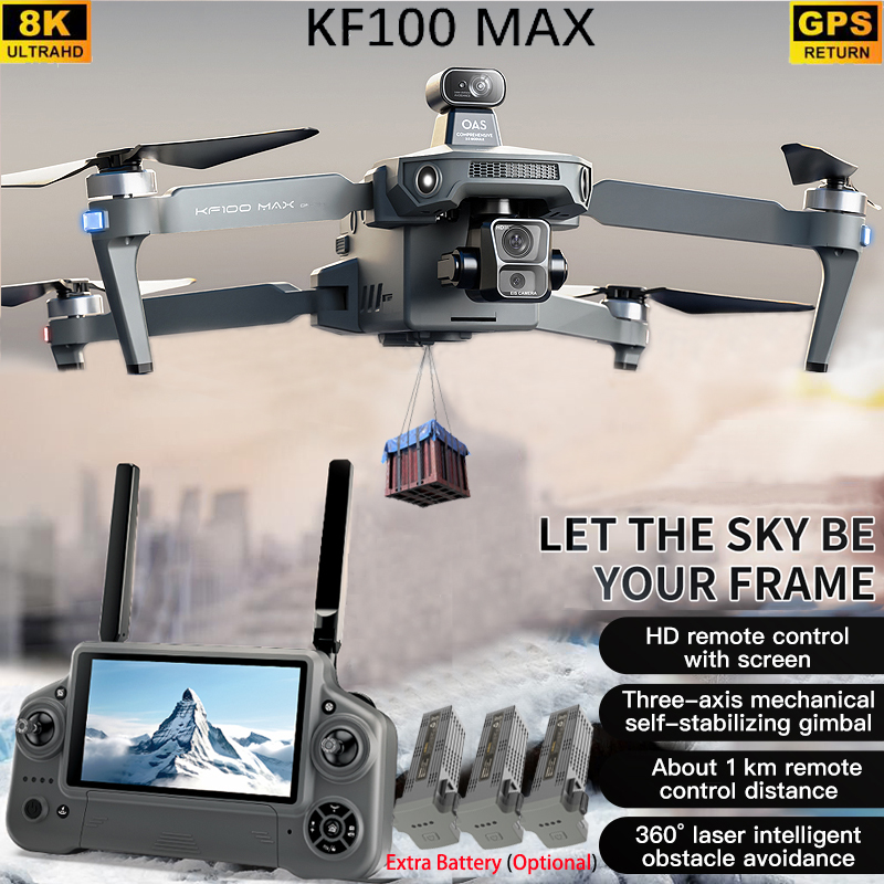 KF100 MAX GPS 드론 4K 카메라 3축 짐벌  - Rc Helicopter Electric 리뷰 및 가격